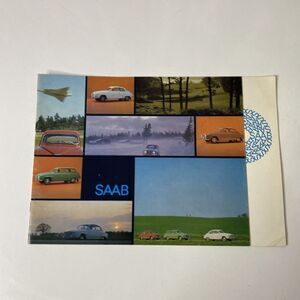 1966 Saab Full Line Original Sales Brochure Sedan Station Wagon Monte‎ Carlo 850
